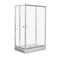 Favorit Favorit TWIN zuhanykabin szögletes aszimmetrikus - víztiszta 5 mm biztonsági üveggel -120 x 80 cm