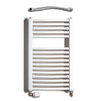 Birossi Birossi törölközőszárító radiátor - íves - fehér - 450x730 mm