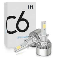 Good4Home C6 LED autó fényszóró izzó pár H1 foglalattal - hidegfehér