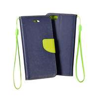 Telefontok NOKIA 2.2 - FANCY sötétkék-zöld szilikon keretes könyvtok