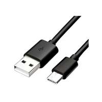 Samsung EP kábel -DG970BBE - USB / Type-C (USB-C) gyári fekete adatkábel 1,5m