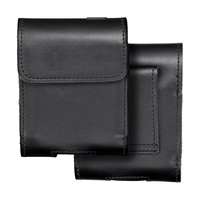 ROYAL Telefontok - fekete övre erősíthető univerzális bőr tok (7,5 × 8 × 1,5 cm)