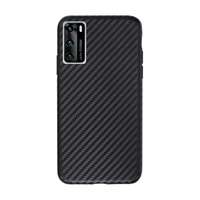 Huawei P40 Telefontok - SLIM CARBON fekete szilikon tok