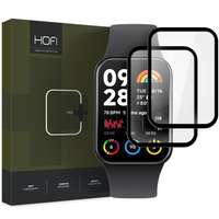 Okosóra fólia - Xiaomi Mi Band 8 Pro fólia - HOFI Glass Pro+ fólia fekete kerettel (2 db)