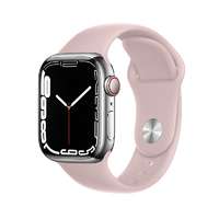 Apple Watch 38 / 40 / 41 mm okosóra szíj - F- Design FS01 - púder pink szilikon szíj
