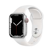 Apple Watch Series 1/2/3 (38 / 40 / 41 mm) okosóra szíj - F- Design FS01 - fehér szilikon szíj