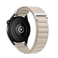 Xiaomi Watch S4 / Watch S4 Sport okosóra szíj - F- Design FS05 - bézs szövet szíj (szíj szélesség: 22 mm)