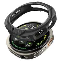 Okosóra védő tok - Samsung Galaxy Watch 8 (44 mm) - SPIGEN LIQUID AIR fekete szilikon védőtok