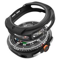 Okosóra védő tok - Samsung Galaxy Watch 8 Classic (46 mm) - SPIGEN LIQUID AIR fekete szilikon védőtok