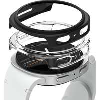 Védőkeret - Ringke Slim műanyag keret Samsung Galaxy Watch 8 Classic (46 mm) okosórához átlátszó+fekete (2db)