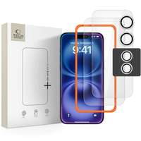 Üvegfólia iPhone 17 - TECH-PROTECT Supreme - 2 db üvegfólia + 1db kamera üvegfólia