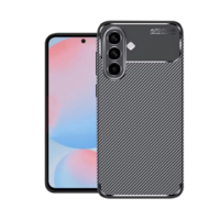 Telefontok Samsung Galaxy S25 FE - SLIM CARBON fekete szilikon hátlap tok