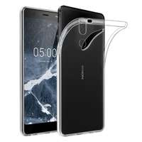 Nokia 5.1 Telefontok - ultra vékony 0,3mm átlátszó szilikon tok