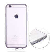 LG K10 (K420,2016) Telefontok - hamuszürke Plexi Outline tok