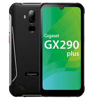 GIGASET GIGASET GX290 PLUS okostelefon, 6,1”, 4G/voLTE, 4/64GB, IP68 víz- és porálló, szálcsiszolt fém, Android 10.0, fekete