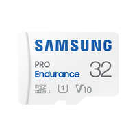 SAMSUNG SAMSUNG Memóriakártya, PRO Endurance microSD kártya 32GB, CLASS 10, UHS-I (SDR104), + SD Adapter, R100/W30