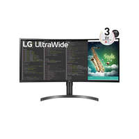 LG LG VA monitor 35" 35WN75CP, 3440x1440, 21:9, 300cd/m2, 5ms, 2xHDMI/DisplayPort/USB-C/2xUSB, hangszóró