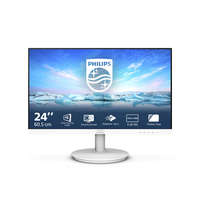 PHILIPS PHILIPS IPS monitor 23.8" 241V8AW, 1920x1080, 16:9, 250cd/m2, 4ms, VGA/HDMI, hangszóró, fehér