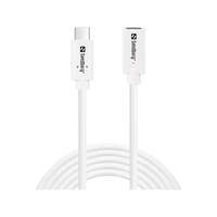 SANDBERG USB-C tartozék, USB-C>C M-F USB 3.1 100W, 2M
