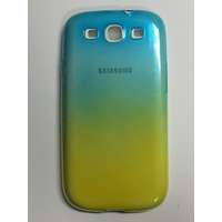  Samsung I9300 I9301 I9305 Galaxy S3/S3 Neo/S3 LTE kék és sárga színű 0.3mm ultra vékony szilikon tok