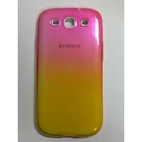  Samsung I9300 I9301 I9305 Galaxy S3/S3 Neo/S3 LTE pink és sárga színű 0.3mm ultra vékony szilikon tok