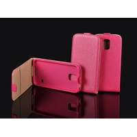  Samsung A800 Galaxy A8 pink rózsaszín szilikon keretes vékony flip tok