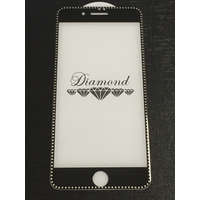  Diamond iPhone 7 Plus / 8 Plus (5,5") fekete-ezüst 3D előlapi üvegfólia