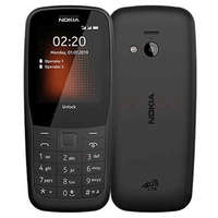  [K.ÁFA] Nokia 220 4G (TA-1155) mobiltelefon, dual sim, fekete, használt, doboz nélkül