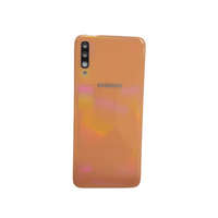 Samsung Samsung Galaxy A70 gyári készülék hátlap, bontott, kamera lencsével, narancssárga, SM-A705