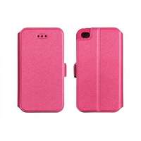 HTC One M8 rózsaszín pink szilikon keretes könyvtok