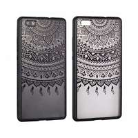 Lace Samsung J327 Galaxy J3 Prime 2017 USA fekete mandala mintás hátlaptok