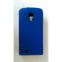  Samsung I9500 I9505 I9506 I9515 Galaxy S4 kék műanyag keretes flip tok