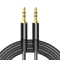 Maxlife Univerzális jack-jack audio kábel, 3.5mm, fekete, 1M, Maxlife