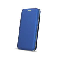  Samsung Galaxy S24 könyvtok, mágneszáras, flip tok, szilikon keretes, kék, SM-S921, Diva