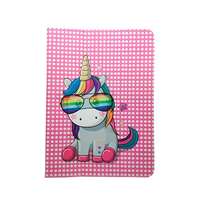 GSMLIVE Univerzális tablet könyvtok, mintás, 9"-10", Rainbow unicorn