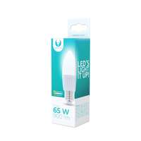 Forever LED izzó E27 / C37, 10W, 6000K, 900lm, hideg fehér fény, Forever Light