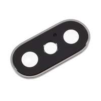 Apple iPhone X (5,8") ezüst kamera plexi