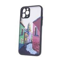  Samsung Galaxy S21 FE hátlap tok, TPU tok, fekete, SM-G890, Ultra Trendy city 4