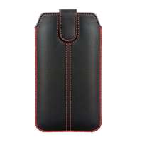  Forcell Pocket fekete műbőr ultra vékony beledugós tok iPhone 6 Plus / 7 Plus / 8 Plus / XS Max / 11 Pro Max/ Samsung S10 Plus/ A10 /A50 / A32 4G