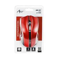  ART AM-97 wireless vezeték nélküli piros egér