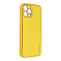 Forcell Leather iPhone 11 Pro (5,8") sárga műbőr hátlap tok