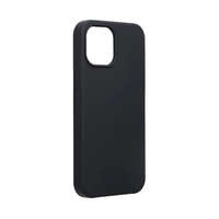 iPhone 13 Mini (5,4") szilikon tok, matt, velúr belső, fekete, Forcell Silicone