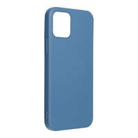  iPhone 14 Plus (6.7") szilikon tok, hátlap tok, kék, matt, velúr belső, Forcell Silicone Lite