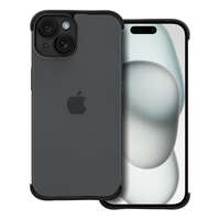  iPhone 15 Plus (6.7") keret tok, TPU tok, kameravédelem, fekete, Mini Bumpers
