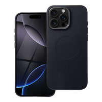 iPhone 17 Pro (6.3") telefon tok, szilikon tok, magsafe, mikroszálas belső, fekete, Silicone Mag Cover