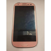 Samsung Samsung I9300 Galaxy S3 rózsaszín/pink gyári LCD + érintőpanel kerettel