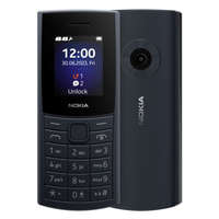 Nokia Nokia 110 4G (2023) mobiltelefon, kártyafüggetlen, magyar nyelvű, dual sim, kék (Midnight Blue), TA-1543