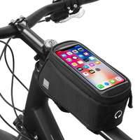 Sahoo Univerzális kerékpáros / biciklis tartó, táska, 6.5", vázra szerelhető, vízálló, fekete, 0.8L, fülhallgató kimenet, Sahoo 12496L-CA5-SA (CSOMAGOLÁS NÉLKÜL)