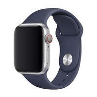 Devia Apple Watch 1/2/3/4/5 okosóra szilikon szíj, sötét kék (Midnight blue), 38/40/41mm, Devia Deluxe Sport