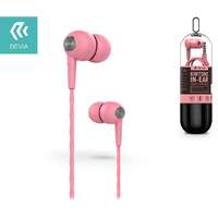 Devia Devia EL064 rózsaszín stereo headset, fülhallgató